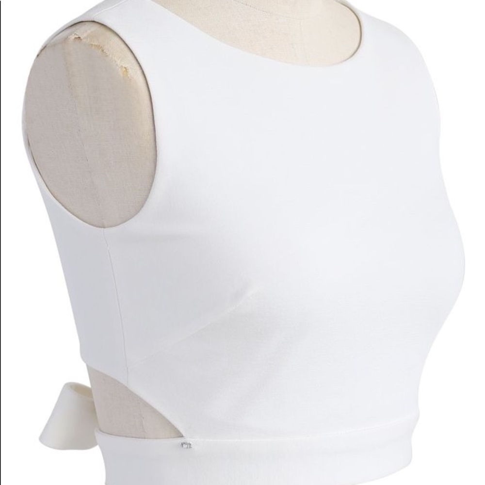 Bowknot crop top NWOT